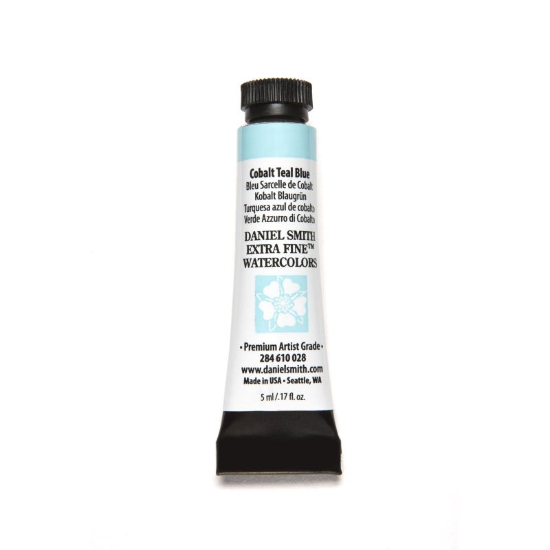 Daniel Smith Extra Fine Watercolor Paint, 5ml Tube, Cobalt Teal Blue, 284610028, 0.17 Fl Oz (Pack of 1) - Image 2